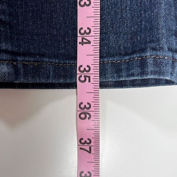 NYDJ Womens Alina Jeans Convertible Ankle Lift Tuck Technology Blue Dark Wash 6P - Picture 10 of 11